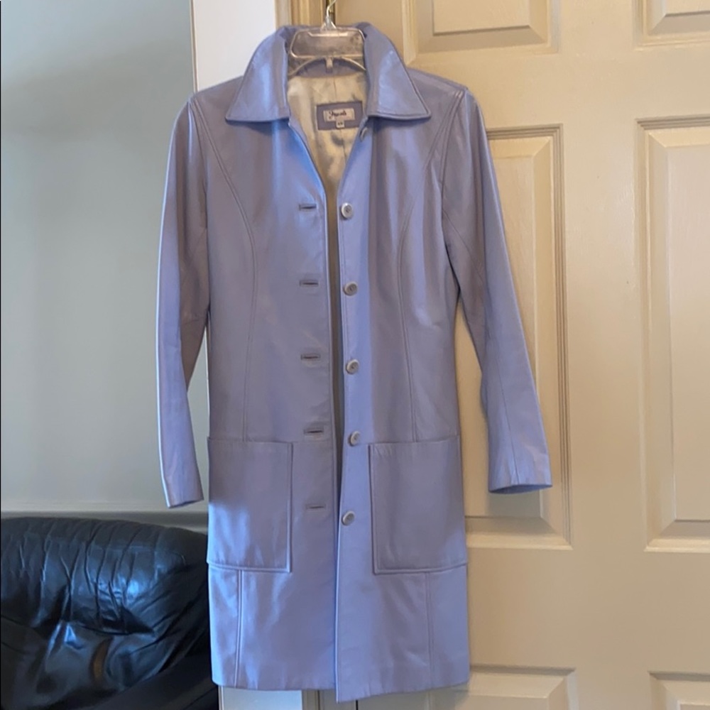 Leather coat